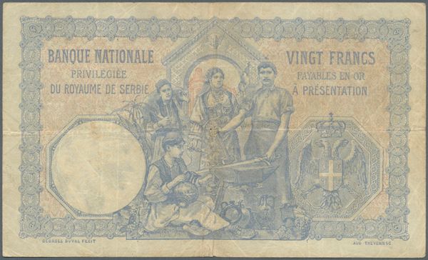 Новчаница од 20 динара из 1905. године
