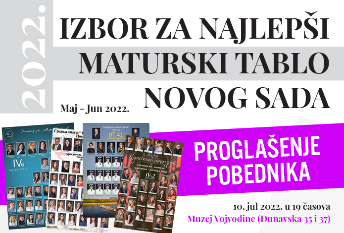 Проглашење победника Избора за најлепши матурски табло Новог Сада